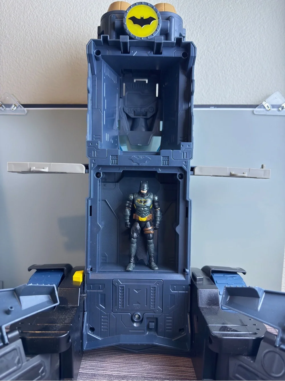 Batman Transforming Batmobile Batcave Playset w/ Batman Figure Lights & Sounds